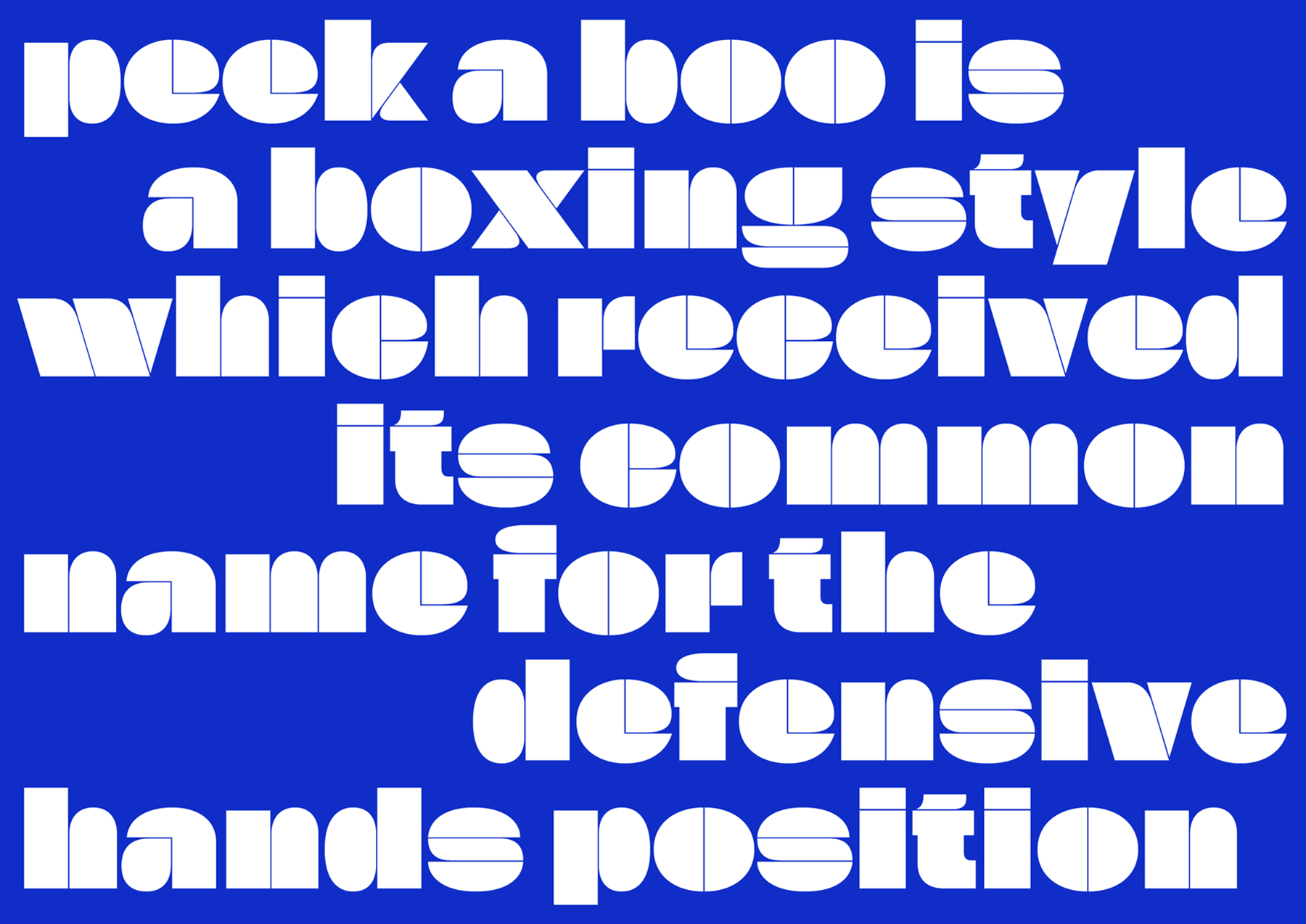 Marcel Saidov Ando Typeface ECAl Master Type Design boxing Grotesk
